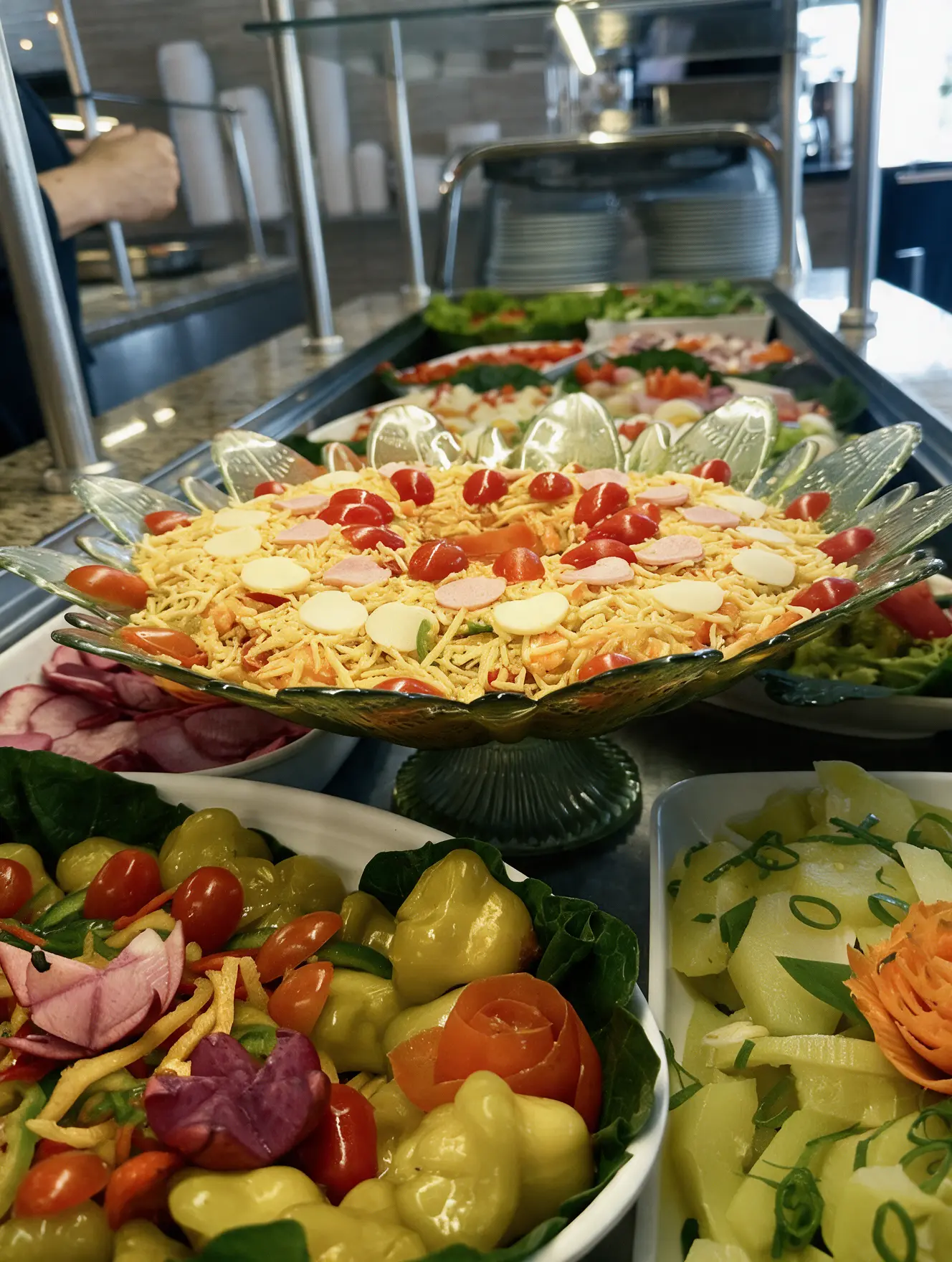 Salpicão no buffet de saladas