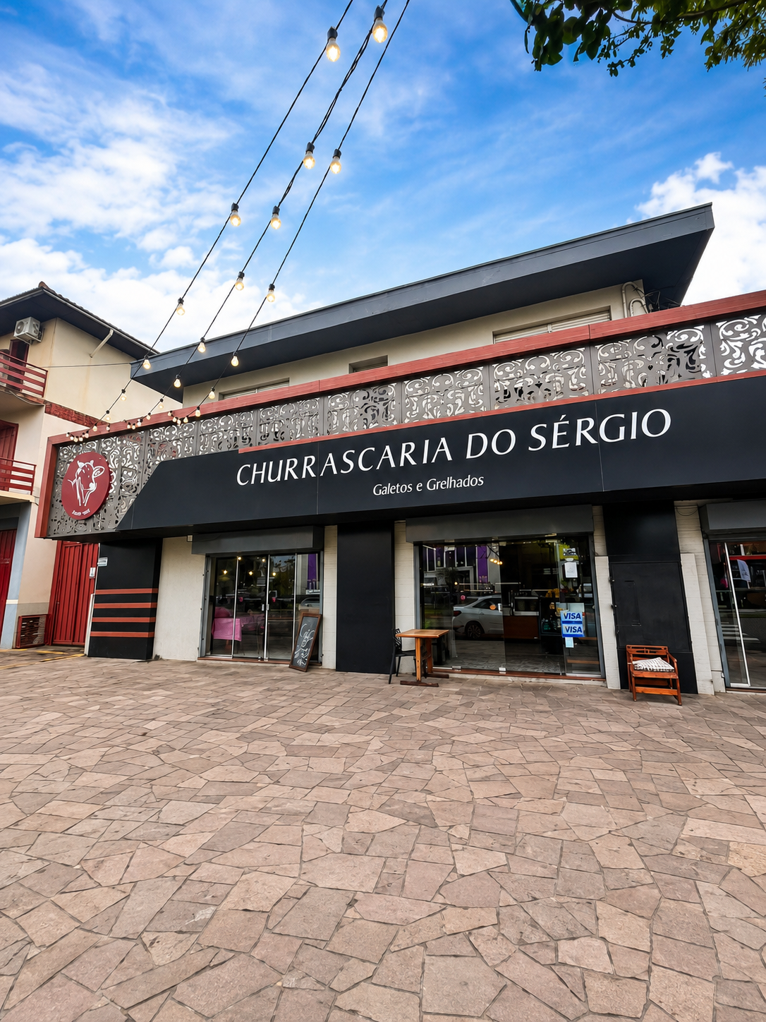 Fachada da Churrascaria do Sérgio em Caxias do Sul